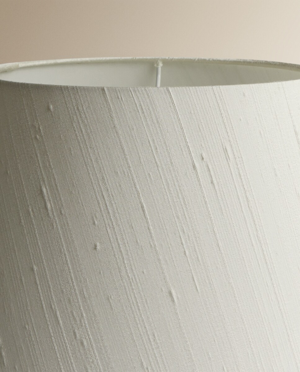 Abajur tronco de seda Veneza Branco-marfim-2