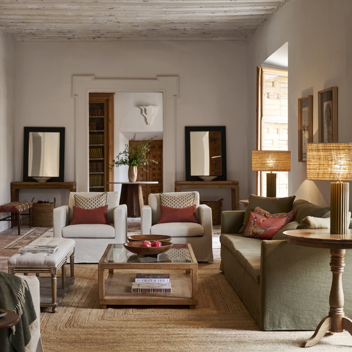 Abajur cilíndrico Nilo Natural-4