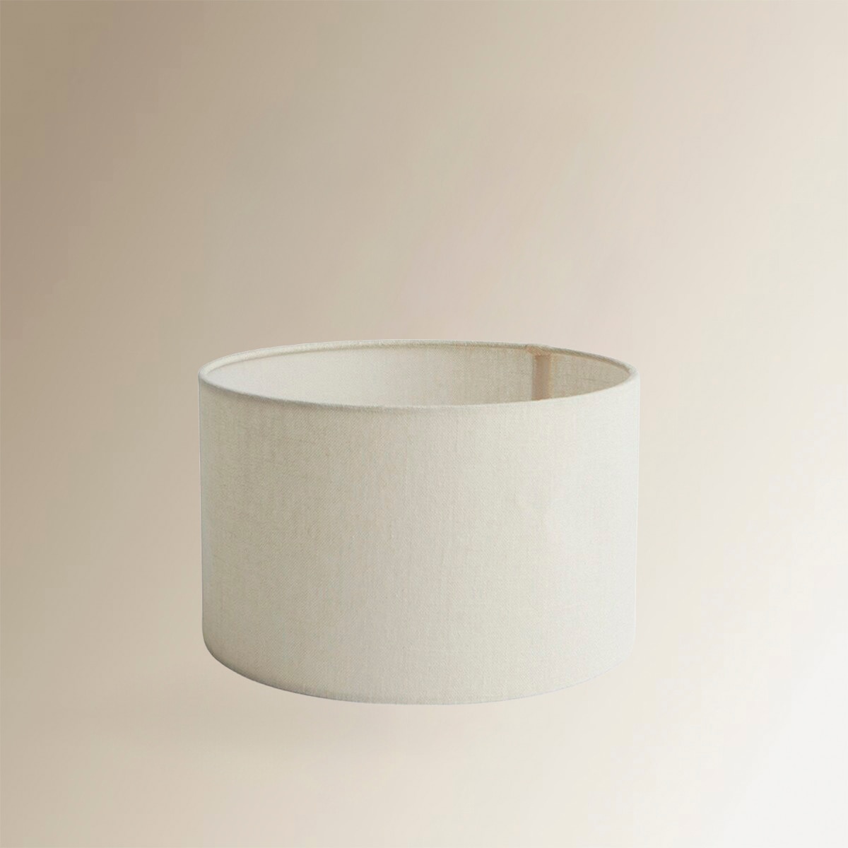 Imagem 0 de Abajur cilíndrico branco em cru de linho 100% Nimes