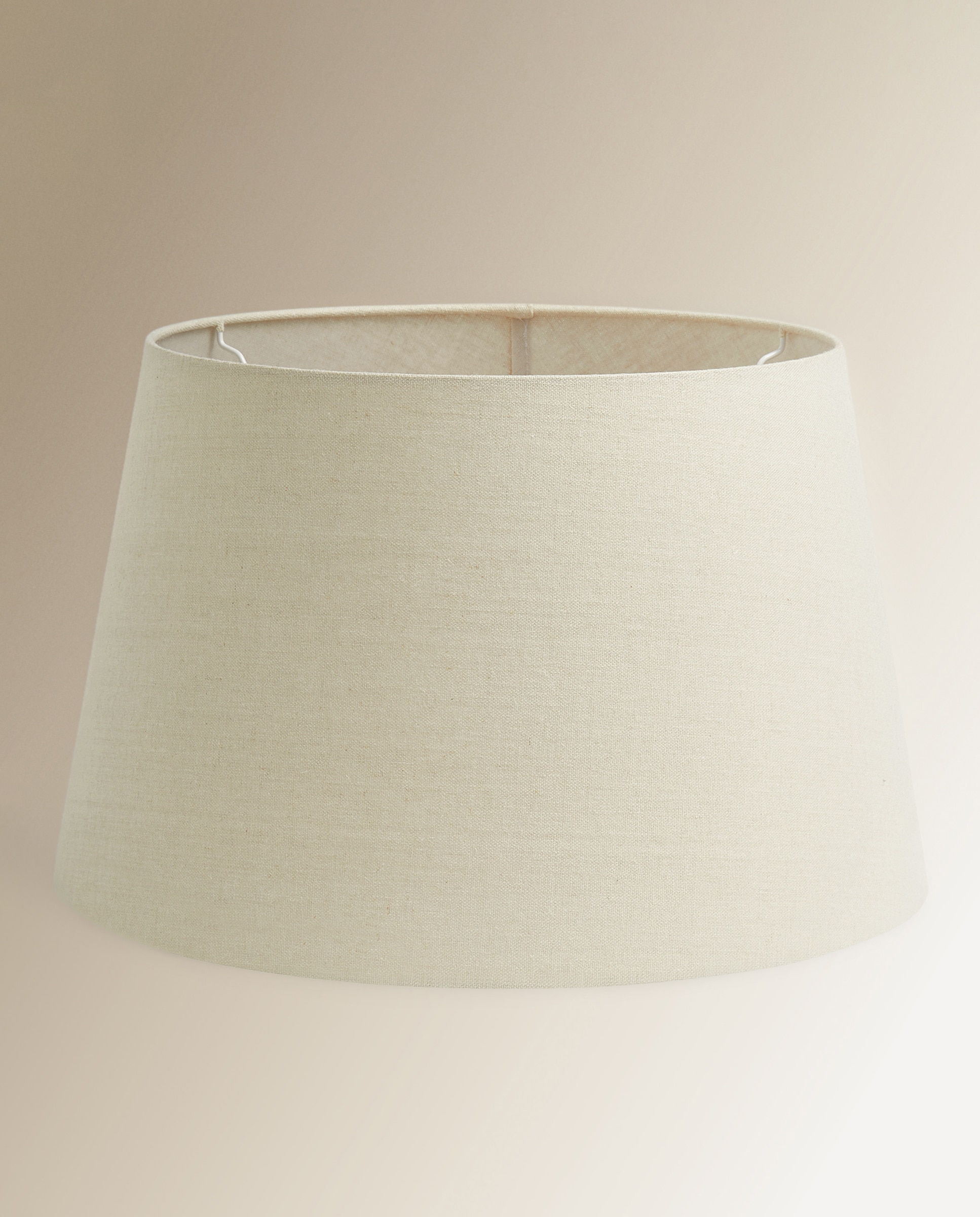 Imagem 0 de Abajur Tronco Americano de Linho 100% Nimes - Branco Cru