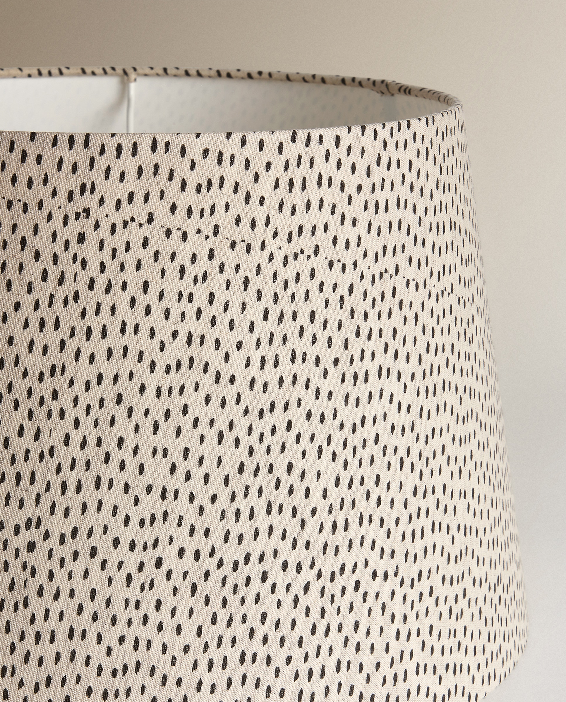 Abajur Tronco Bicolor Dalma Branco - Preto-2