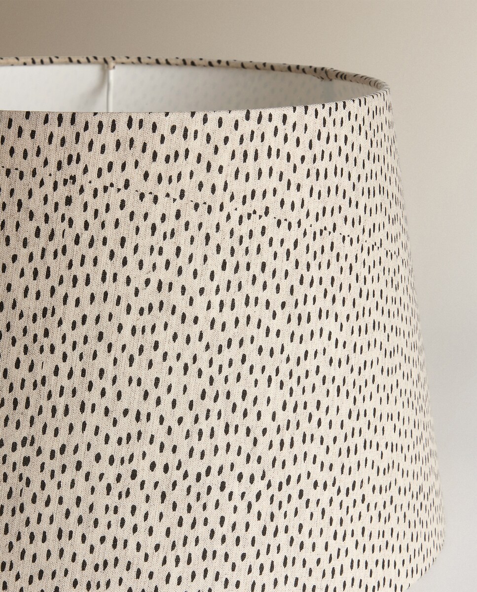 Abajur Tronco Bicolor Dalma Branco - Preto-2