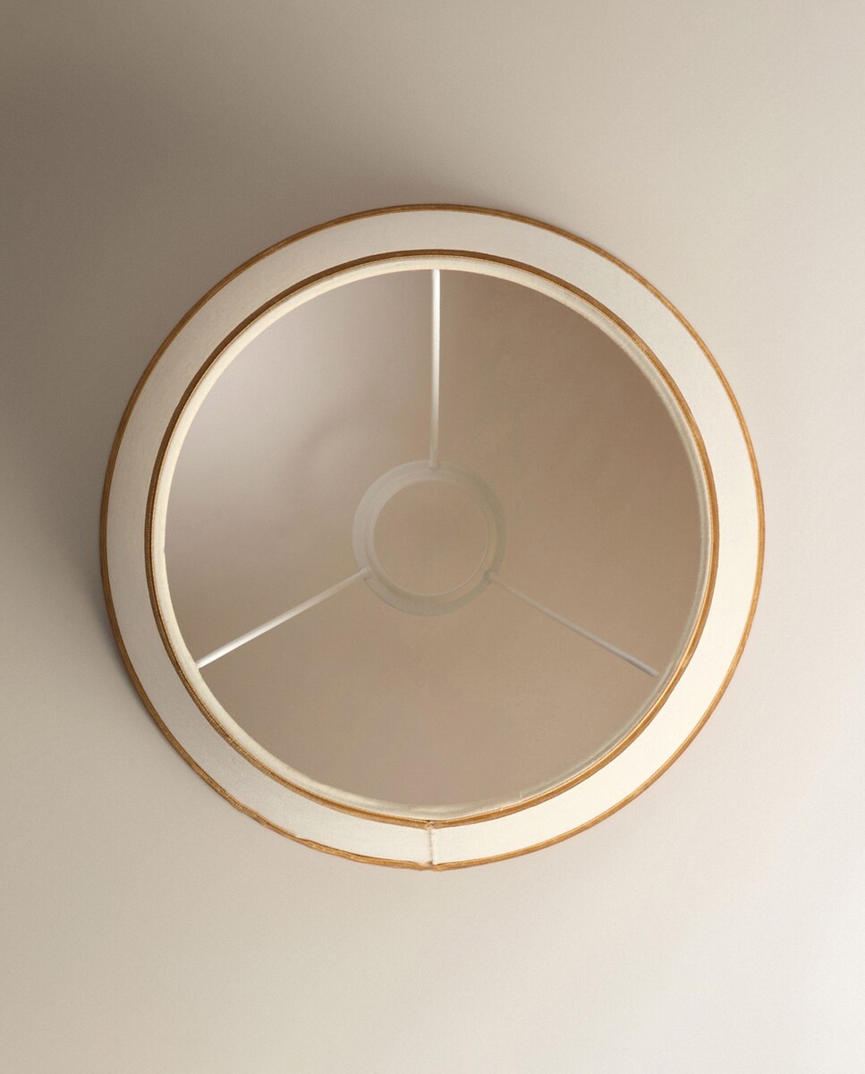 Abajur Tronco 100% Linho Brunei - Dourado Cru-2