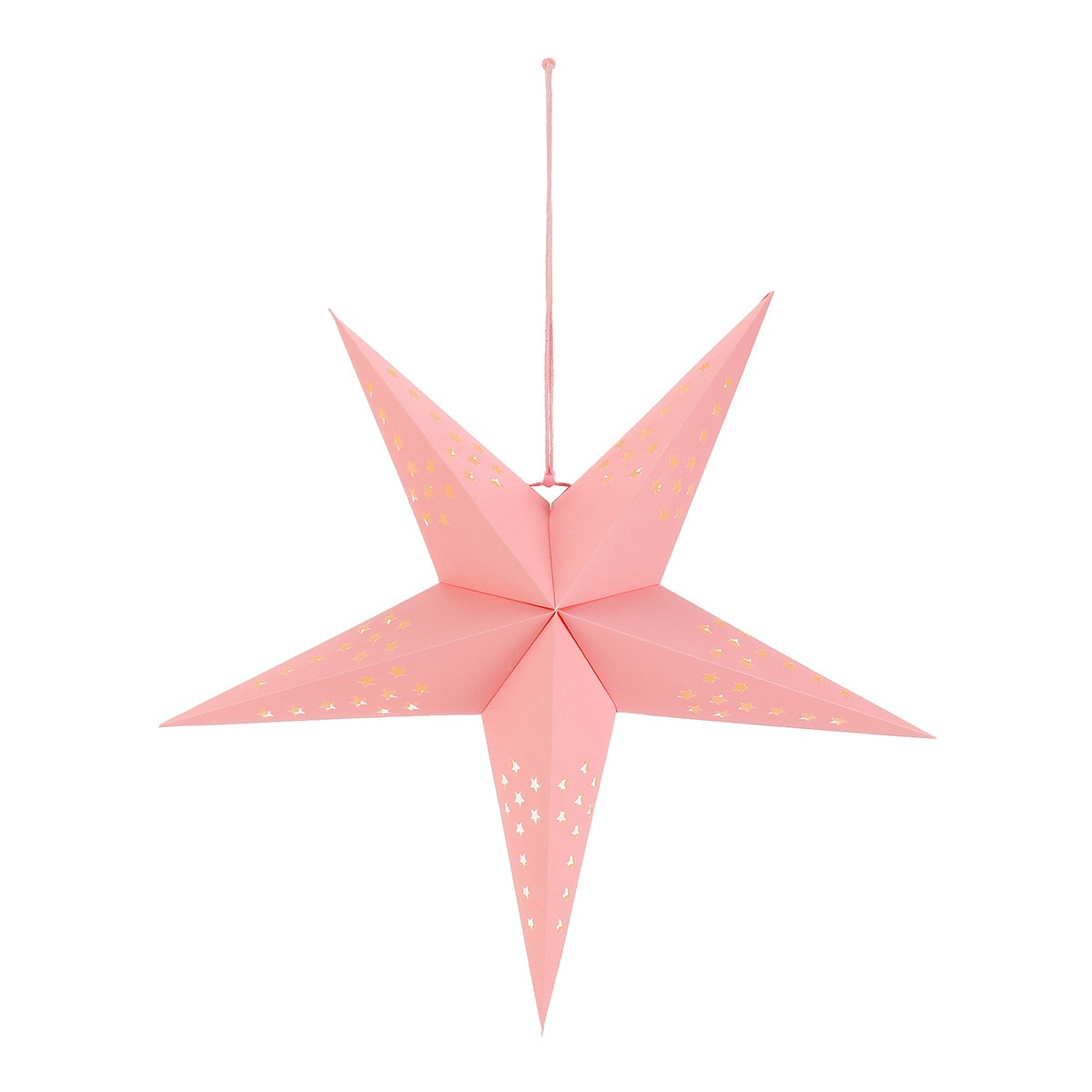 Candeeiro infantil de papel com estampado floral Star Mini Home - El Corte Inglés Rosa-1