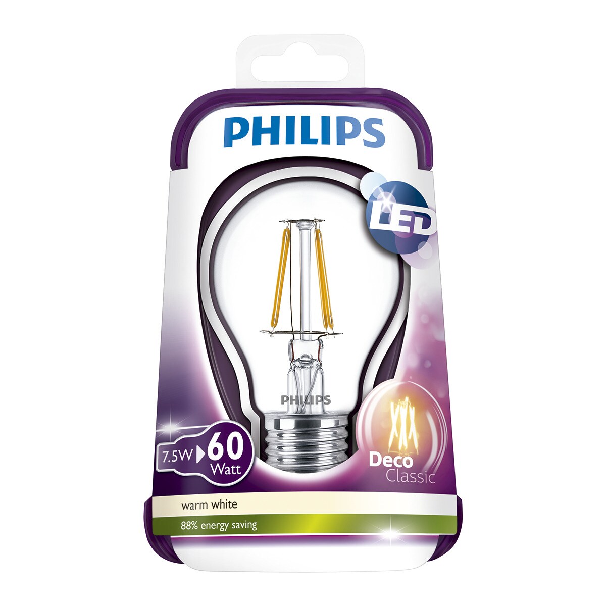 Lâmpada LED Standard Philips 7,5W. E27 2