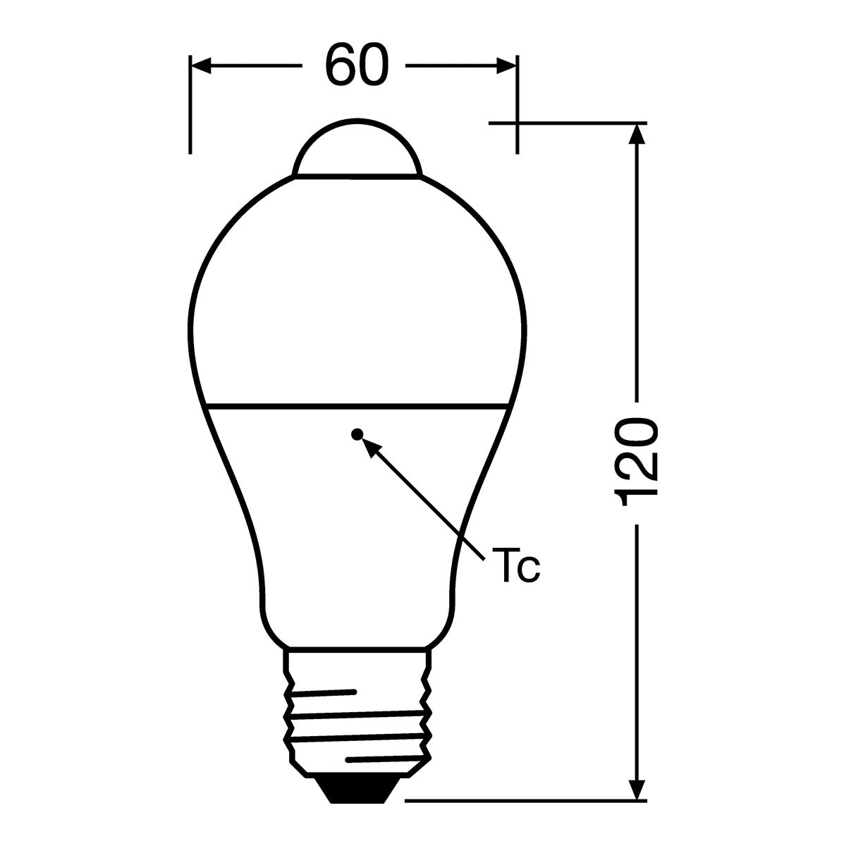 Lâmpada LED com sensor de movimento integrado Branco-2