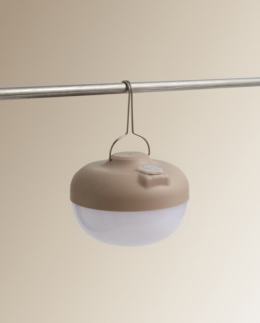 Bombilla LED de exterior recarcable OVNI beige El Corte Inglés
