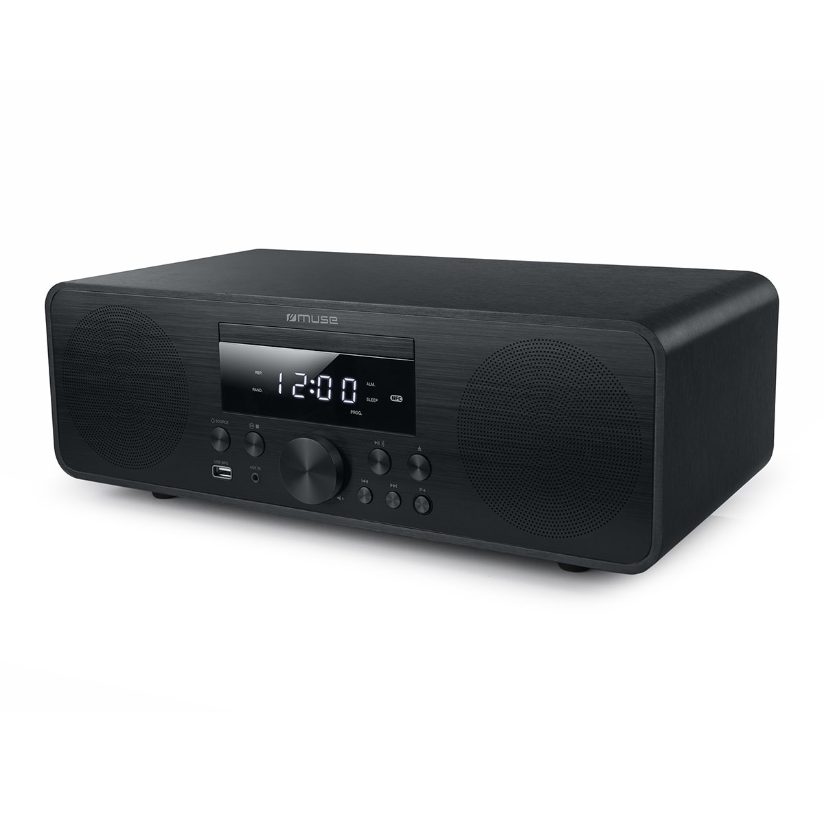 Microcadena Muse M-880 FBC, Bluetooth, Radio FM, CD y USB Negro-1