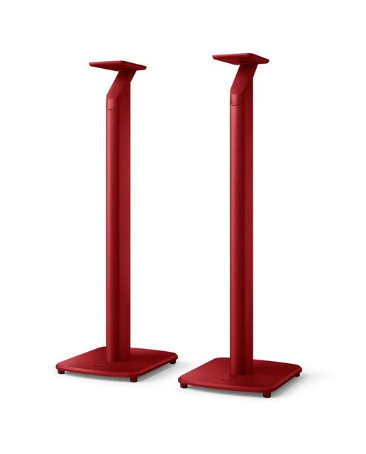 Pareja de soportes de suelo KEF S1 para altavoces LSX y LSXII, rojo - Carmesí Carmesí-1