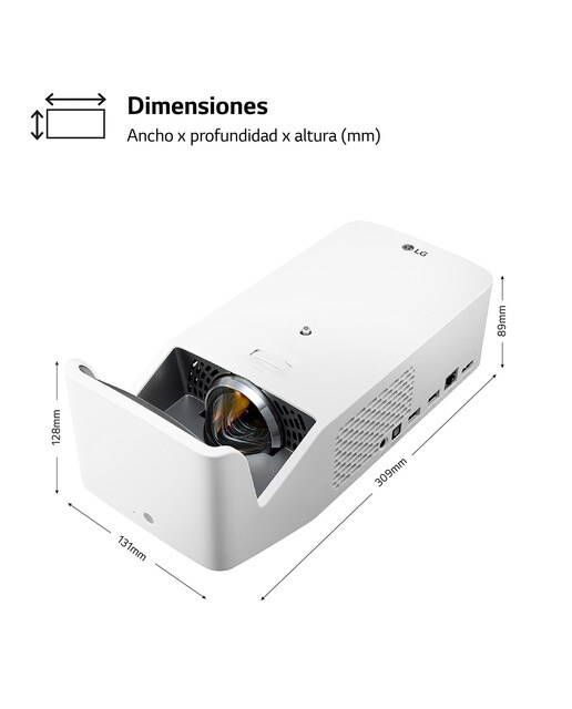 Imagen 2 de Proyector LG CineBeam HF65LSR Full HD, SmartTV webOS 4.0 de tiro corto hasta 100" - Blanco Blanco