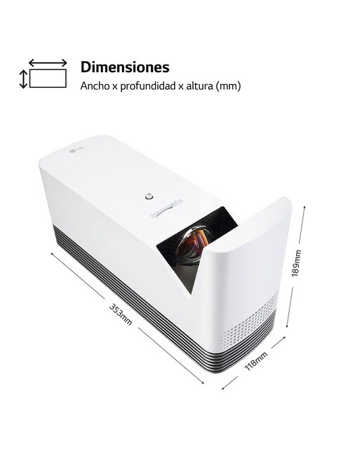 Proyector LG CineBeam HF85LSR Full HD, SmartTV webOS 4.0 de tiro corto hasta 120" Blanco-2