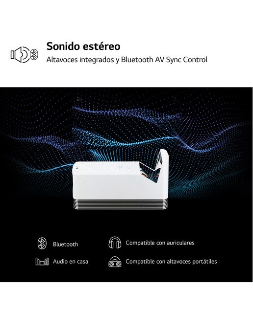 Proyector LG CineBeam HF85LSR Full HD, SmartTV webOS 4.0 de tiro corto hasta 120" Blanco-7