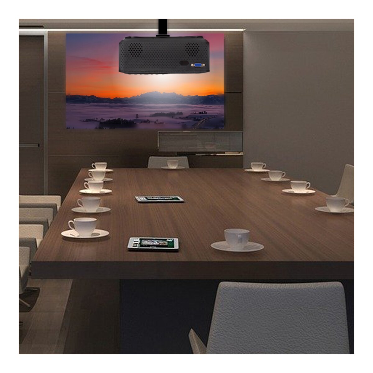 Proyector portátil Prixton Lumière Full HD 5000 Lúmenes, negro Negro / Gris-7