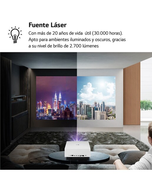 Proyector LG CineBeam HU810 Láser 4K - Blanco Blanco-5