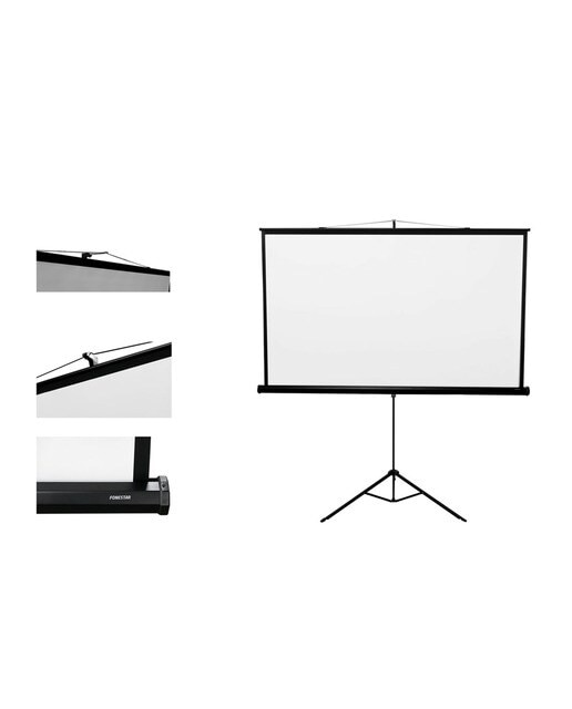 Pantalla de proyección con trípode Fonestar PPTR-43100-FA Negro / Blanco-2