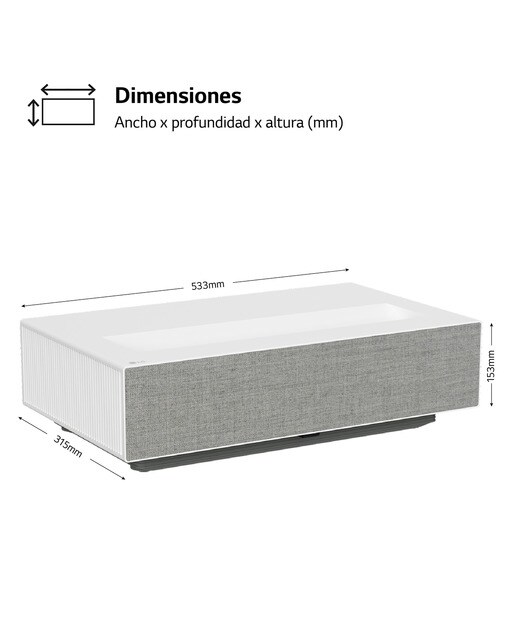 Proyector Láser LG HU715QW 4K - Blanco Blanco-2