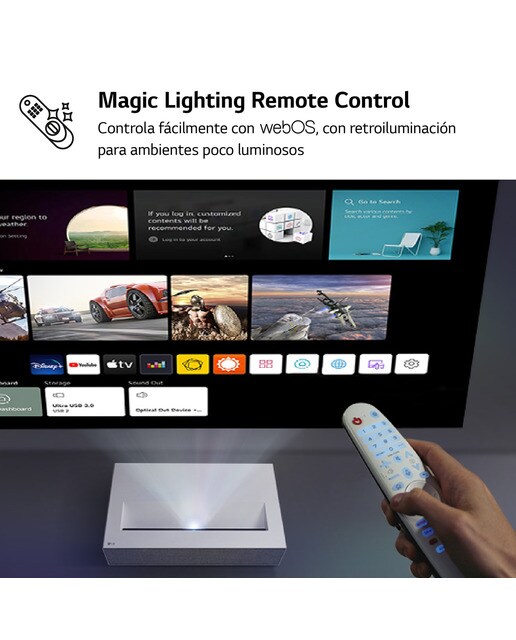Proyector Láser LG HU715QW 4K - Blanco Blanco-9