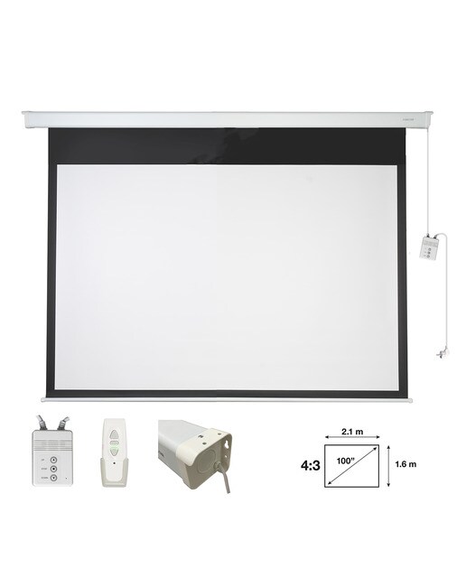 Pantalla de proyección eléctrica Fonestar PPEL-43100-FA 4