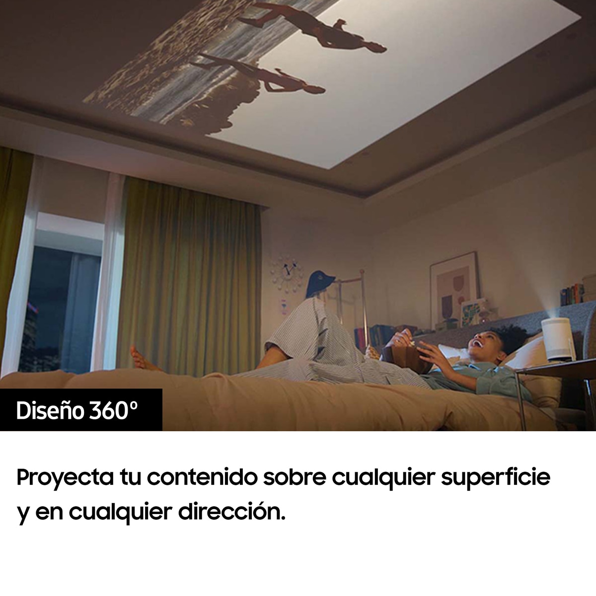 Proyector portátil Samsung The Freestyle (2ª Gen.) 100" Smart TV (2023) Blanco-6