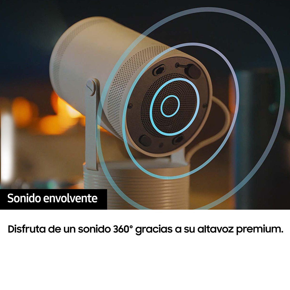Proyector portátil Samsung The Freestyle (2ª Gen.) 100" Smart TV (2023) Blanco-8
