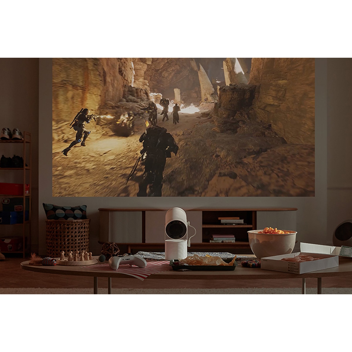 Proyector portátil Samsung The Freestyle (2ª Gen.) 100" Smart TV (2023) Blanco-12