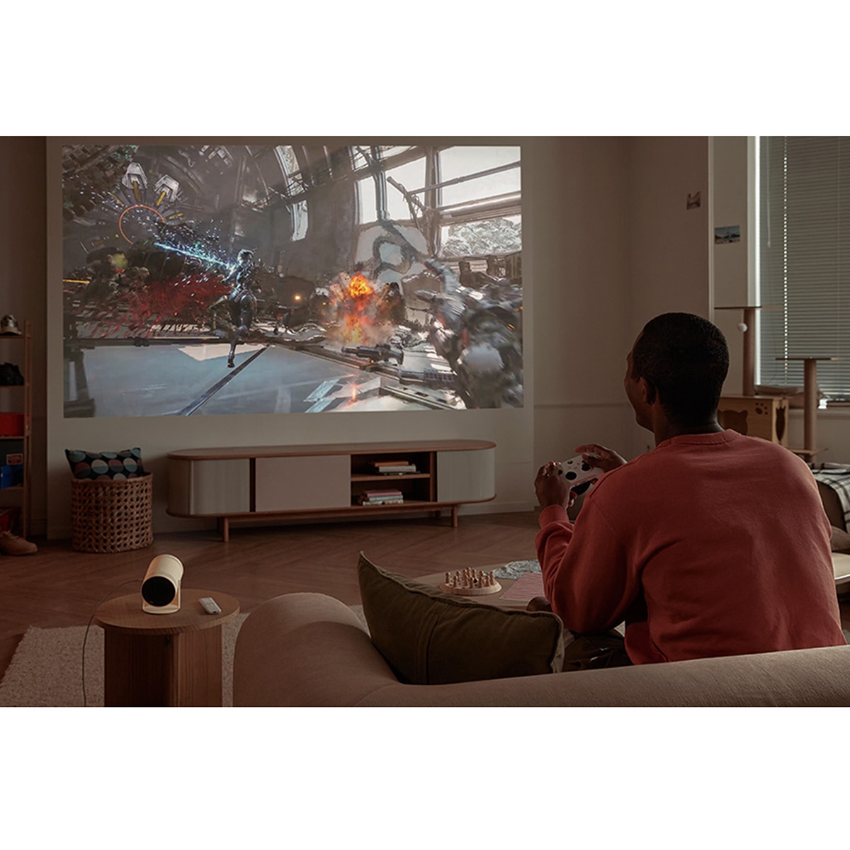 Proyector portátil Samsung The Freestyle (2ª Gen.) 100" Smart TV (2023) Blanco-13