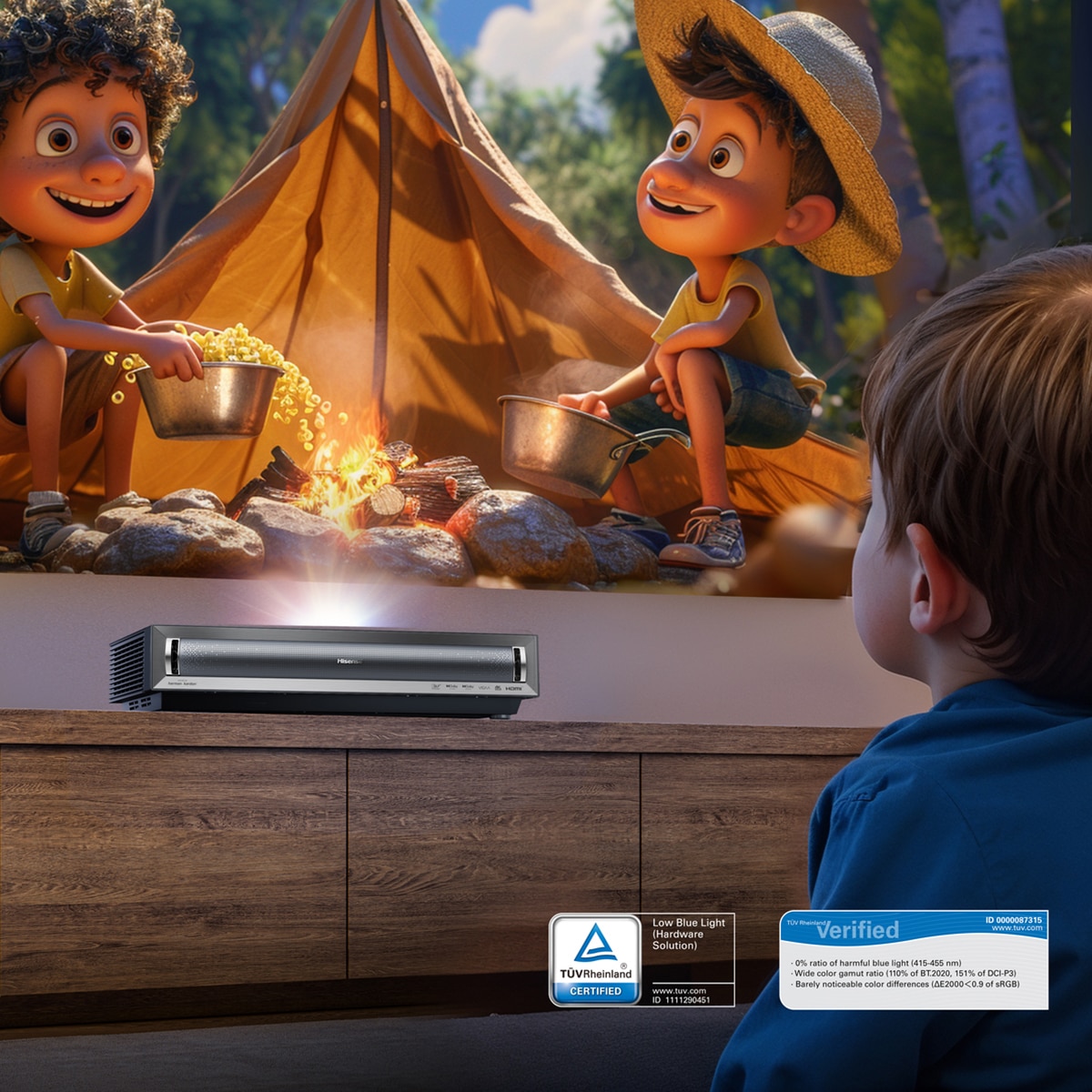 Proyector láser Cinema Hisense PX3 PRO, 4K UHD, Dolby Vision-Atmos, de 80" a 150", Fuente láser Trichroma, diseñado para XBOX 11