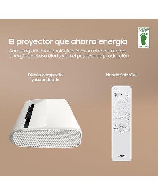 Proyector Samsung The Premiere LPU7D, UHD 4K Smart, Triple Láser, tiro ultra corto, Dolby Atmos, hasta 120" - Blanco Blanco-3