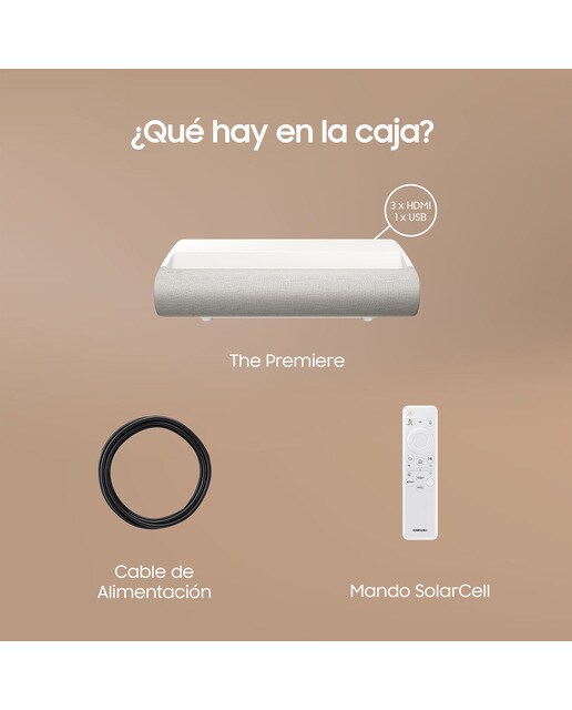 Proyector Samsung The Premiere LPU7D, UHD 4K Smart, Triple Láser, tiro ultra corto, Dolby Atmos, hasta 120" - Blanco Blanco-8