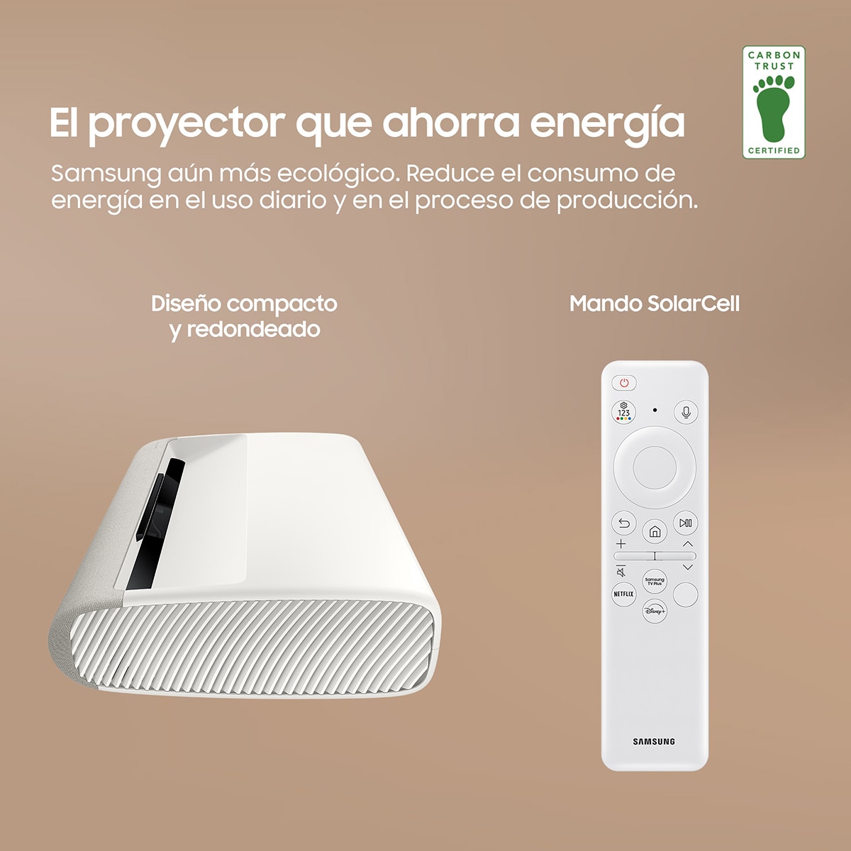 Proyector Samsung The Premiere LPU9D, UHD 4K Smart, Triple Láser, tiro ultra corto, Dolby Atmos, hasta 130" Blanco-3