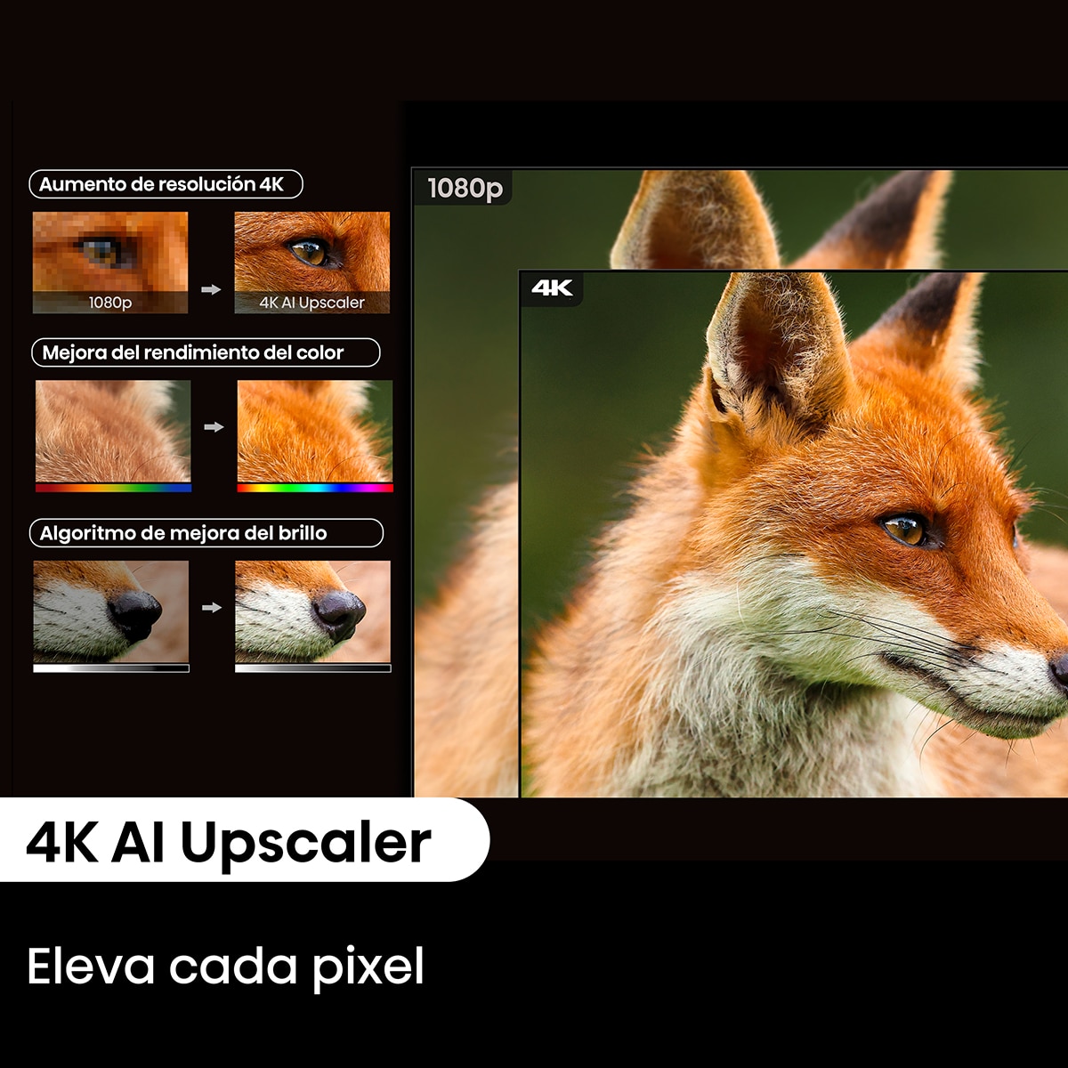 Proyector láser Hisense PL2 cinema tiro corto 4K, de 80" a 150" Negro-12