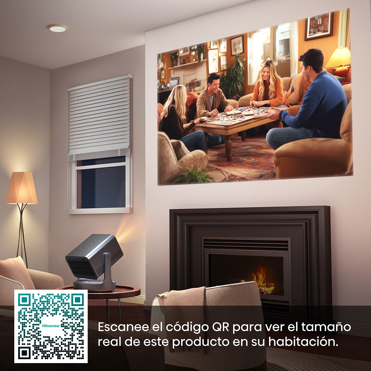 Mini Proyector Láser Hisense C2-ULTRA, UHD 4K, de 65" a 300", Dolby Vision, HDR completo, Fuente láser Trichroma, Diseñado para XBOX Gris metalizado-3