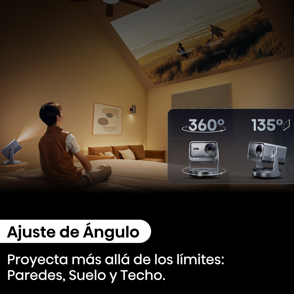 Mini Proyector Láser Hisense C2-ULTRA, UHD 4K, de 65" a 300", Dolby Vision, HDR completo, Fuente láser Trichroma, Diseñado para XBOX Gris metalizado-13