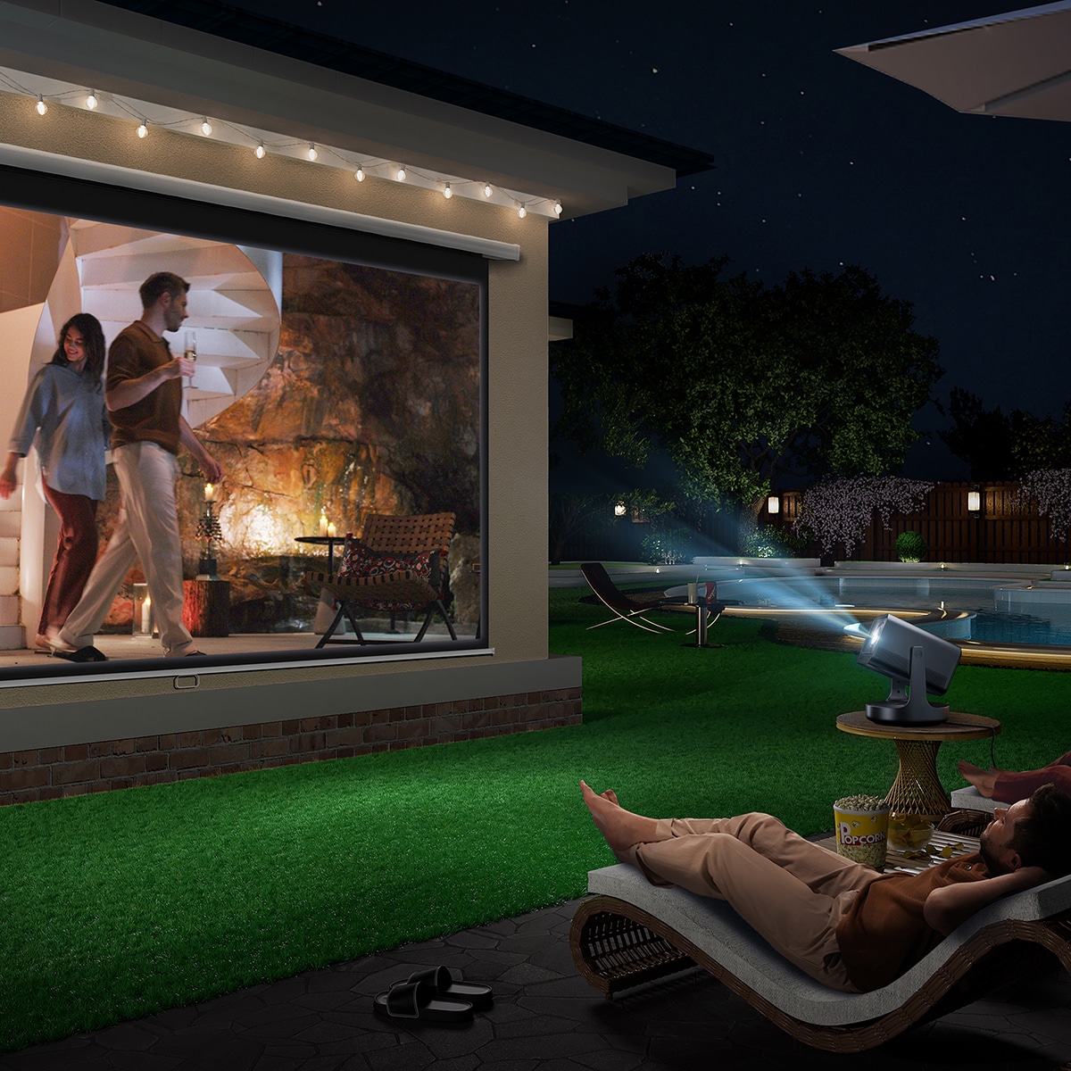 Mini Proyector Láser Hisense C2-ULTRA, UHD 4K, de 65" a 300", Dolby Vision, HDR completo, Fuente láser Trichroma, Diseñado para XBOX Gris metalizado-16