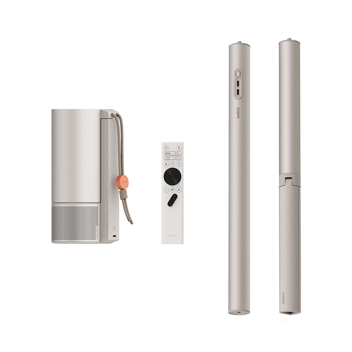 Projetor Portátil XGIMI MoGo 3 Pro, Full HD, até 200" com Suporte de Chão Prateado-4