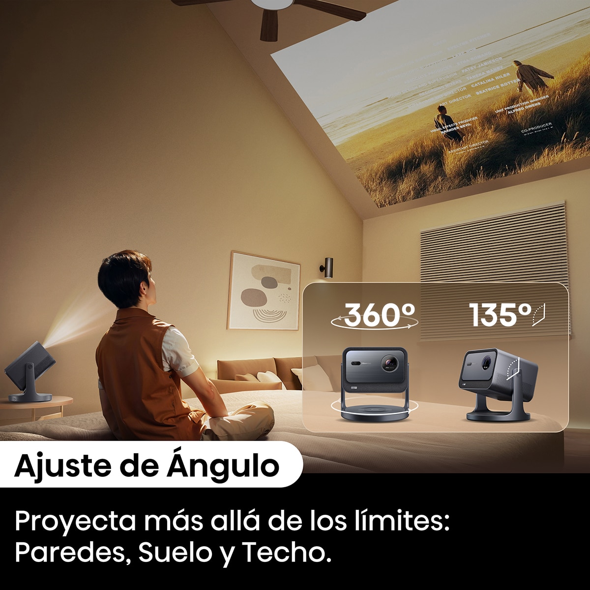 Proyector Láser Hisense C2, UHD 4K, 65 a 300" Tricrhoma Gris metalizado-6