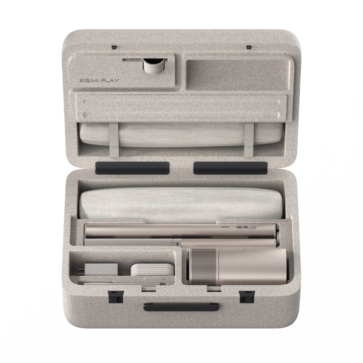 Set completo de proyector portátil XGIMI MoGo 3 Pro Full HD, hasta 200" Beige-1