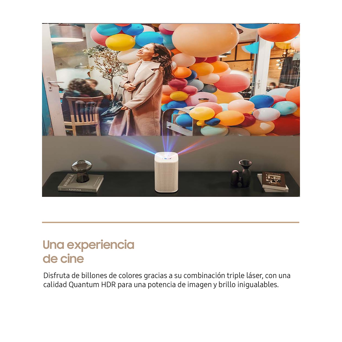 Proyector Samsung The Premiere 5 SP-LPF5DSAXXXE Full HD 100" Blanco-6