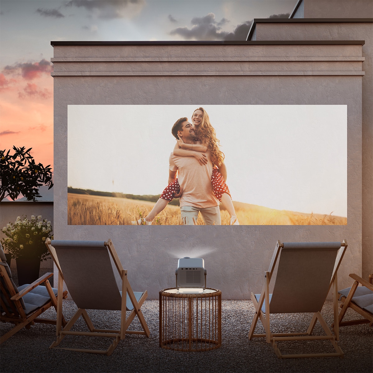 Proyector Laser Cinema Hisene M2 Pro, UHD 4K, de 65" a 200" Gris-13