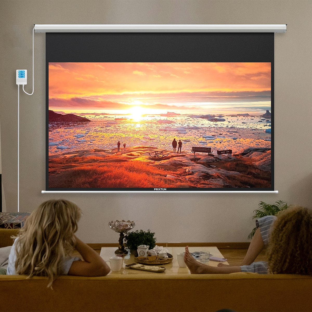Pantalla de proyección Prixton Cinema Max hasta 100" Blanco-6