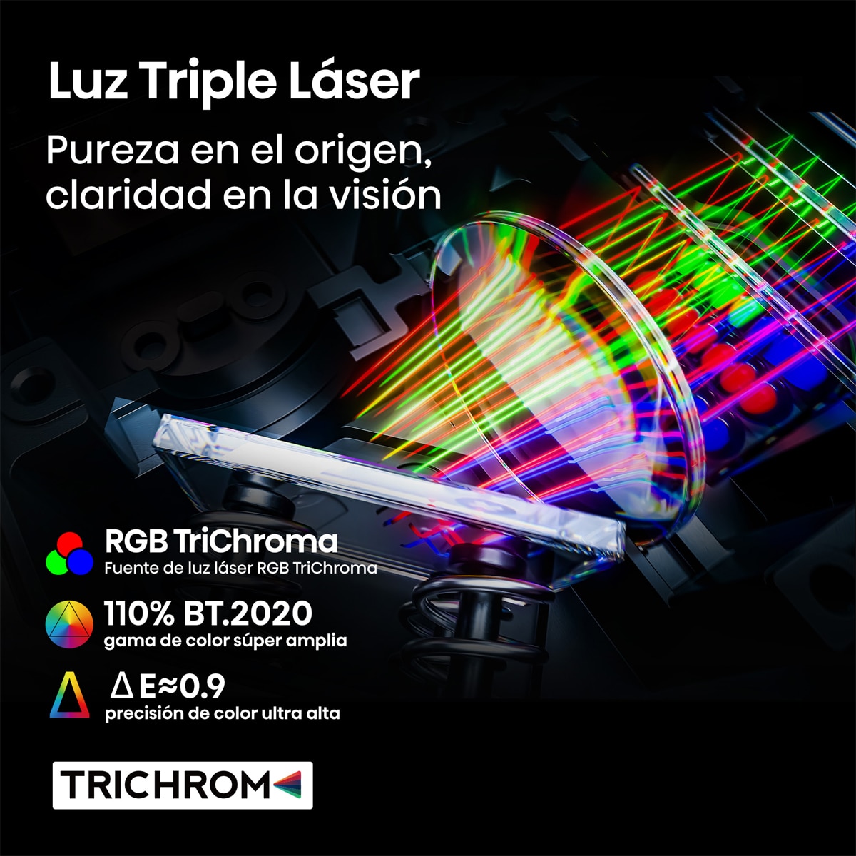 Proyector Laser Cinema Hisene C3, tiro largo, UHD 4K, de 65" a 300" Tricroma Gris metalizado-7