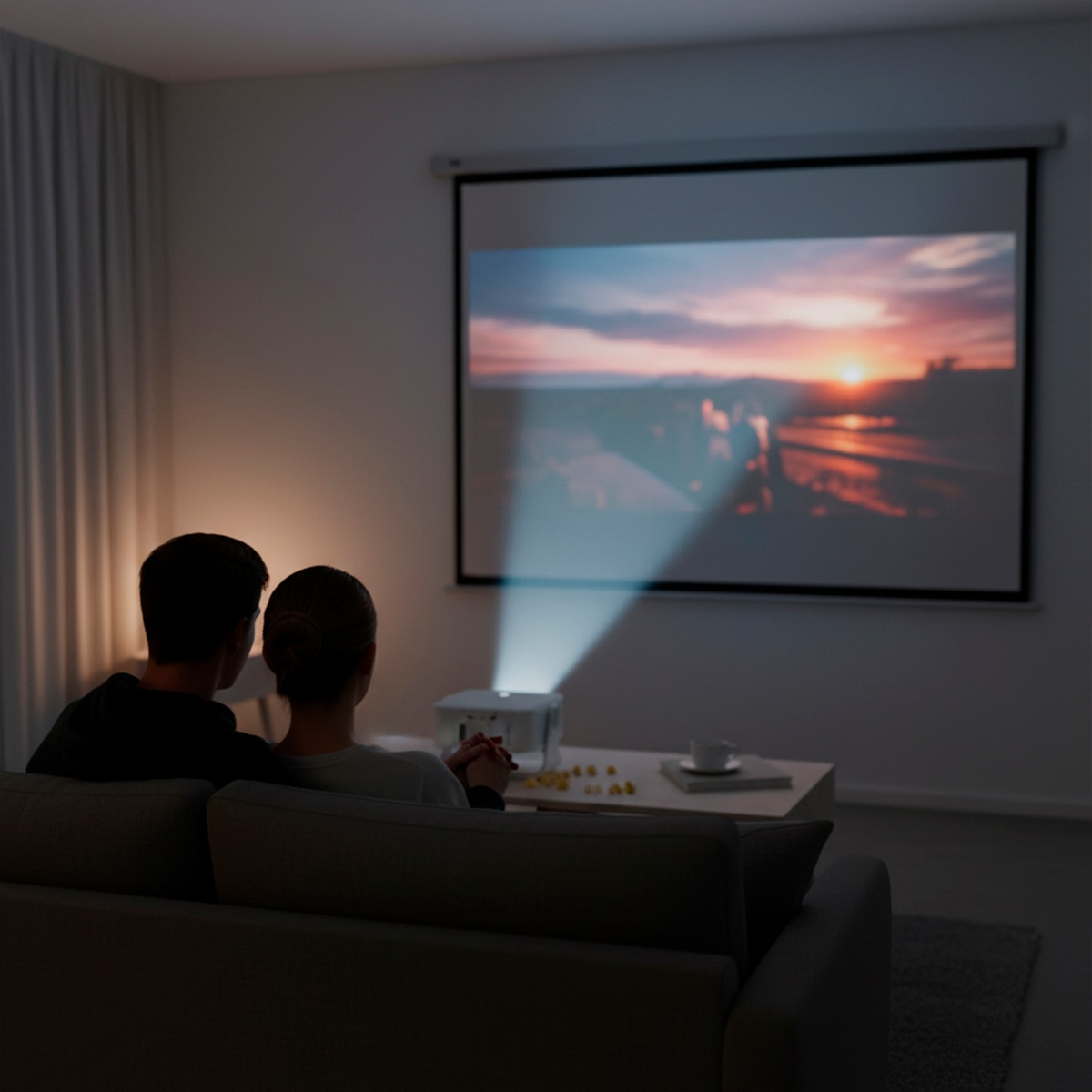 Proyector Prixton Renoir Full HD, hasta 120", Wi-Fi Blanco-10