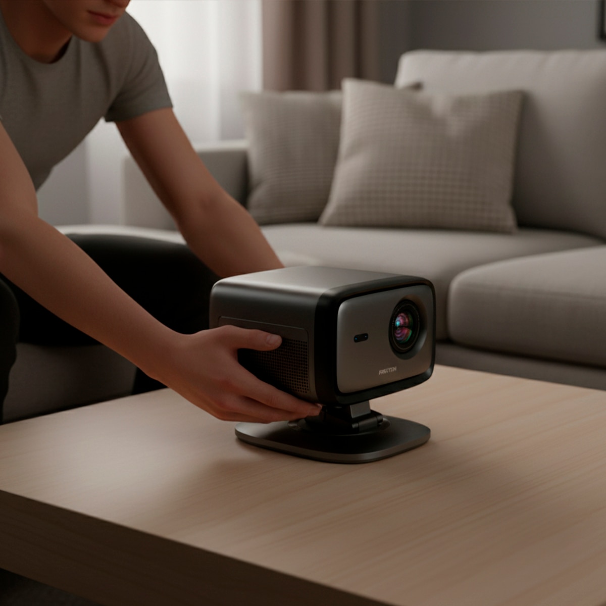 Proyector Prixton Monet Full HD, hasta 150", Wi-Fi Negro-9