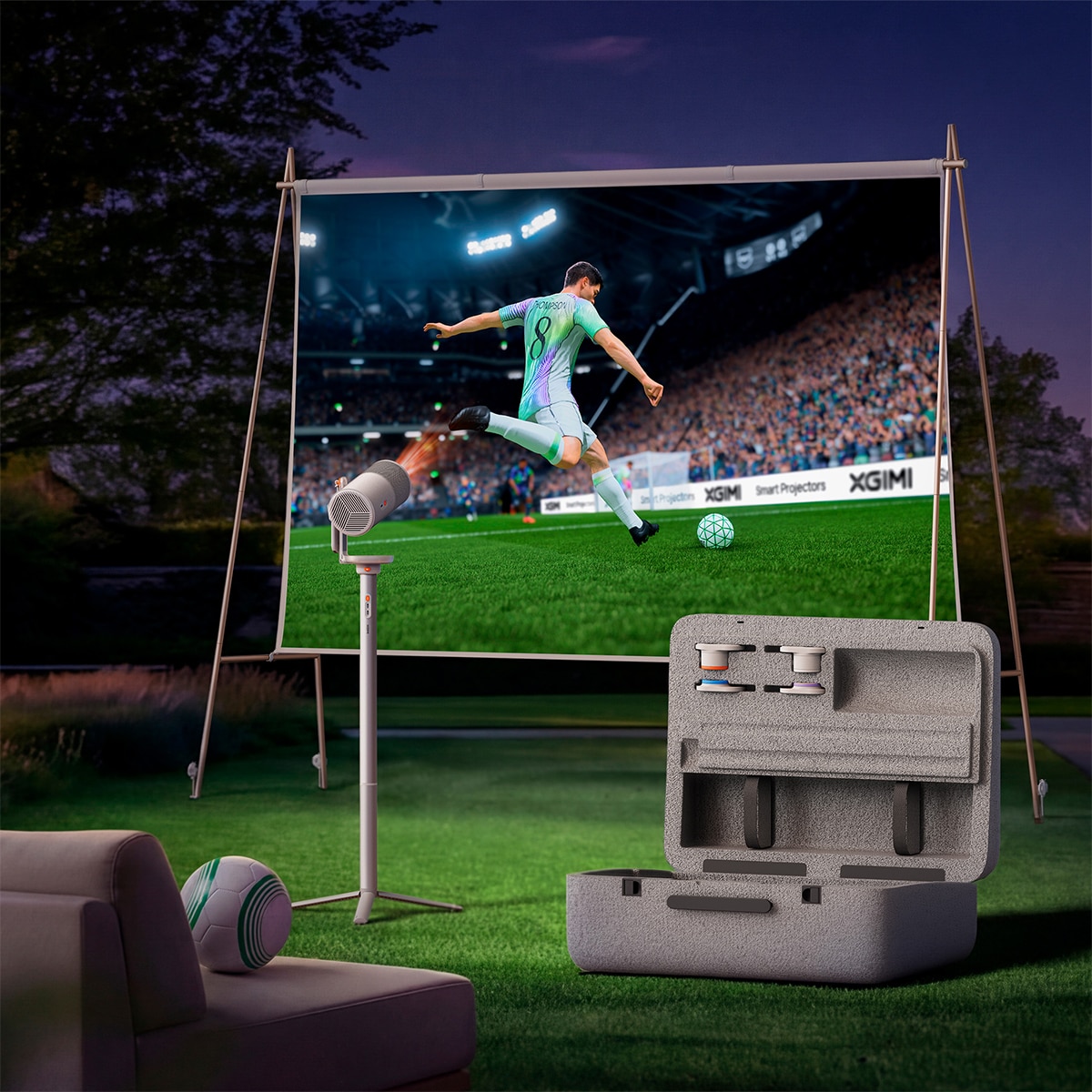 Proyector portátil XGIMI MoGo 4 Match Night Collection Full HD con accesorios Negro-8