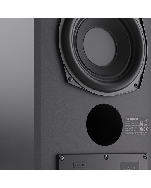 Barra de sonido Sharp HT-SBW202 Bluetooth - Negro Negro-5