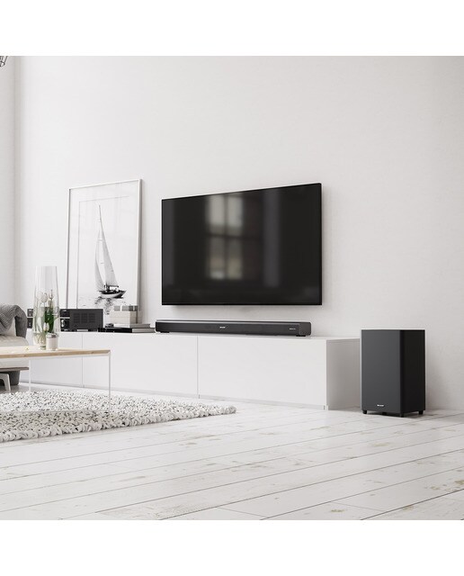 Barra de sonido Sharp HT-SBW460 Dolby Atmos - Negro Negro-7