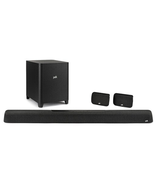 Barra de sonido Polk Audio Magnifi Max AX SR con altavoces surround y subwoofer inalámbricos Negro-2