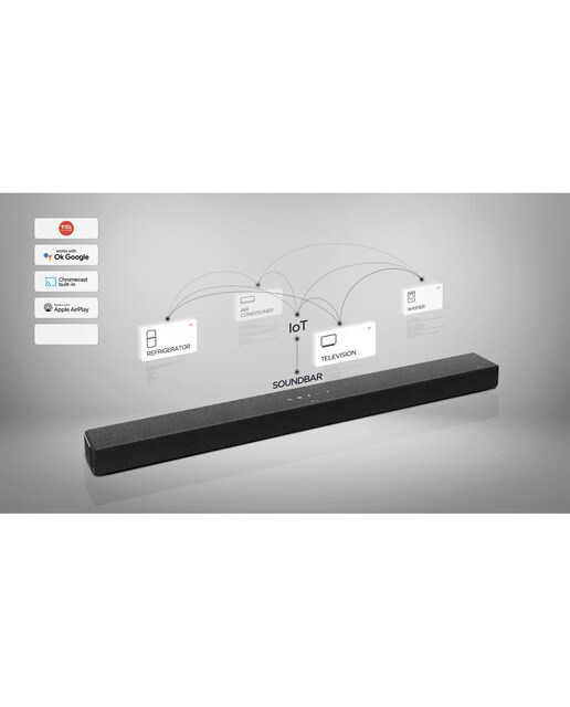 Barra de sonido TCL C935UE, 5.1.2, 780W, Dolby Atmos, Subwoofer inalámbrico Negro-4