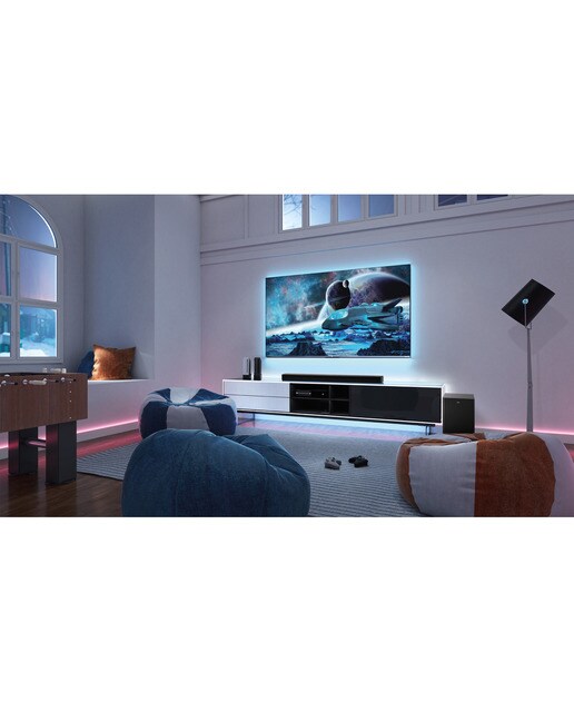 Barra de sonido TCL C935UE, 5.1.2, 780W, Dolby Atmos, Subwoofer inalámbrico Negro-10