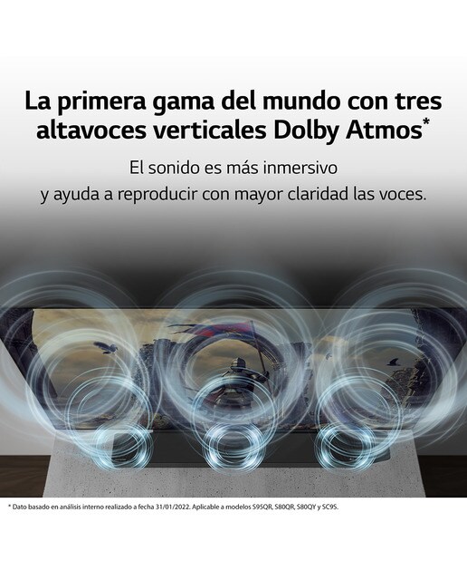 Barra de Sonido LG 2023 SC9S OLED-evo C, 400W, Dolby Atmos, DTS:X, Eco Friendly Negro-7